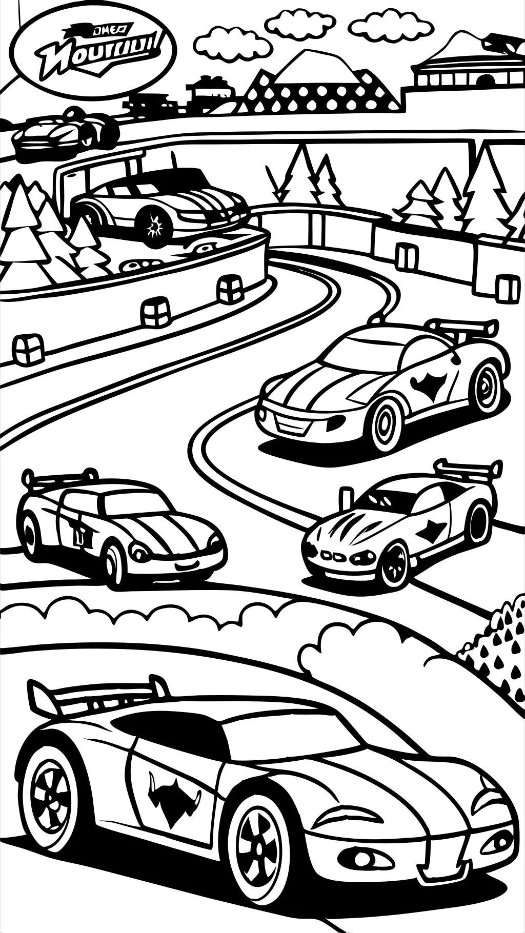 hotwheels coloring pages